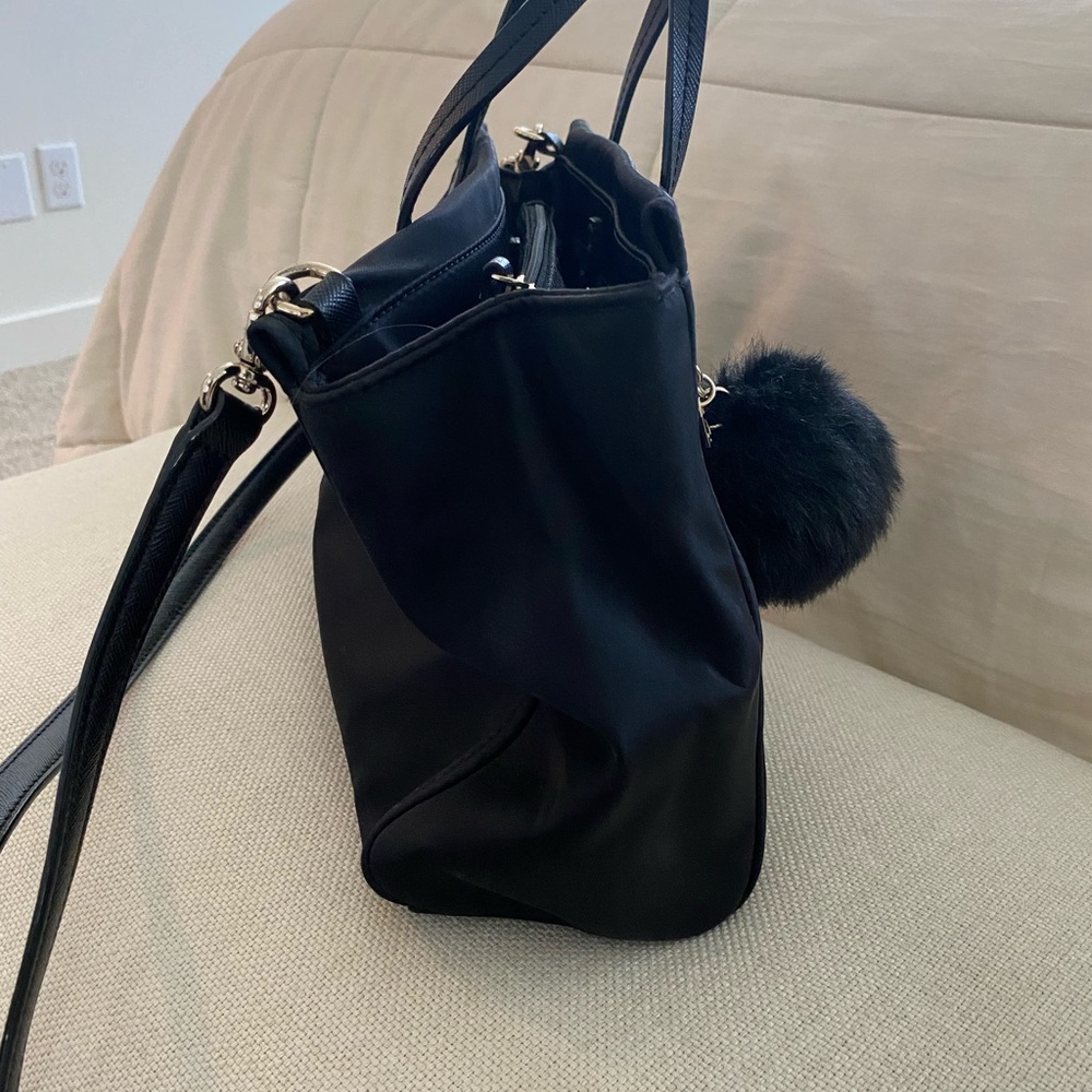 Black nylon Kate spade crossbody purse
